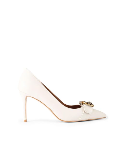 Kurt Geiger White Leather Kgl Mayfair Court Sm Egl Heels