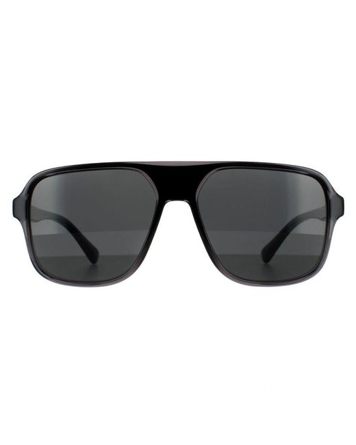 Dolce & Gabbana Black Square Transparent And Dark Sunglasses for men