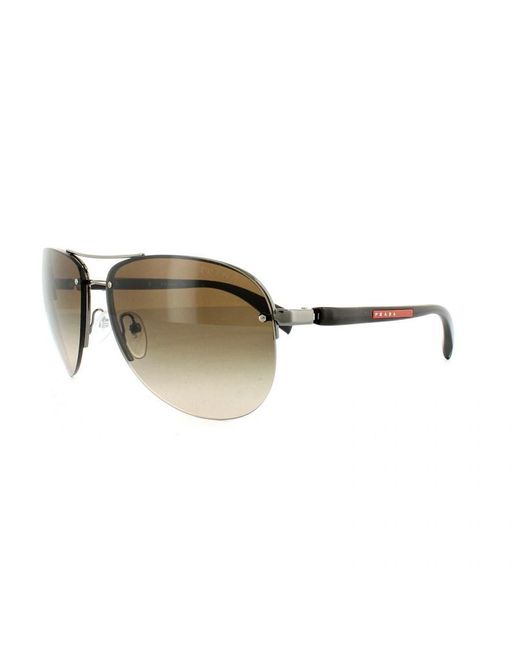Prada Sport Natural Sunglasses 56Ms 5Av6S1 Gradient 62Mm Metal