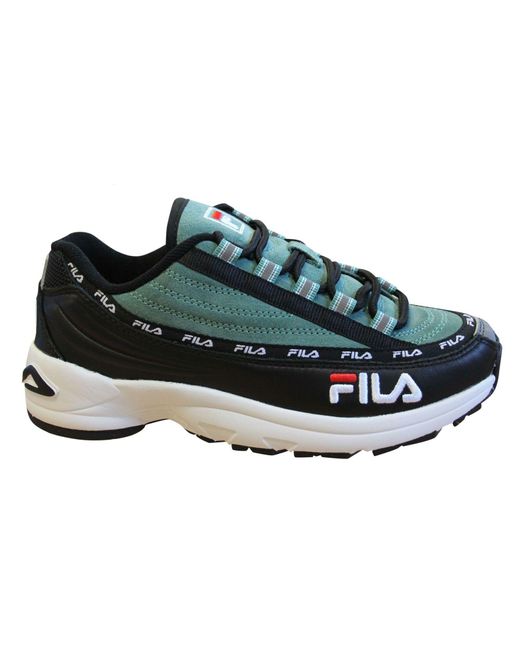 Fila Black Dstr97 S Trainers Leather