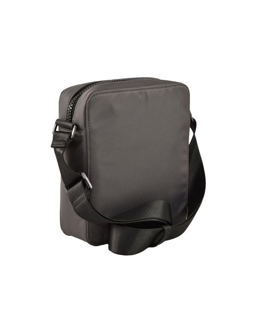 Trussardi Black Shoulder Bag With Zip Fastening for men