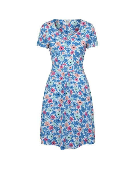 Mountain Warehouse Orchid Bloem Uv Jurk (helder Blauw) in het Blue
