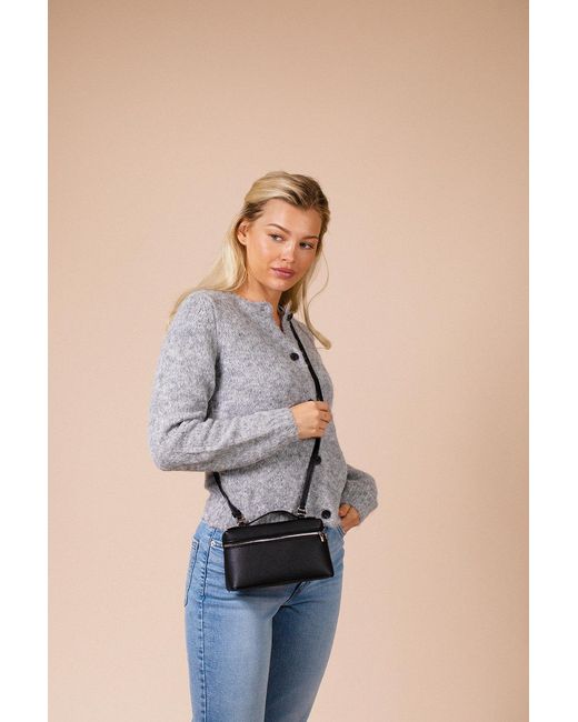 SVNX Natural Faux Leather Crossbody Satchel