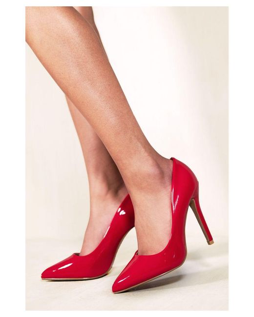 Where's That From Red Kyra High Heel Stiletto Pumps