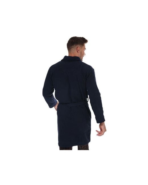 Lyle & Scott Blue And Matthew Dressing Gown for men