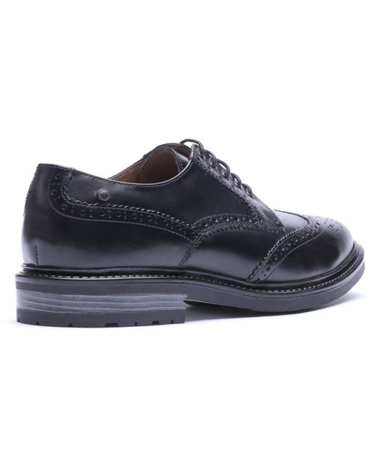 Base London Blue Tanner Leather Brogues Shoes for men