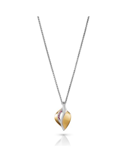 Orphelia Metallic 'Anet' 925 Sterling Chain With Pendant