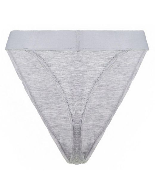GYMSHARK Gray Cotton Thong