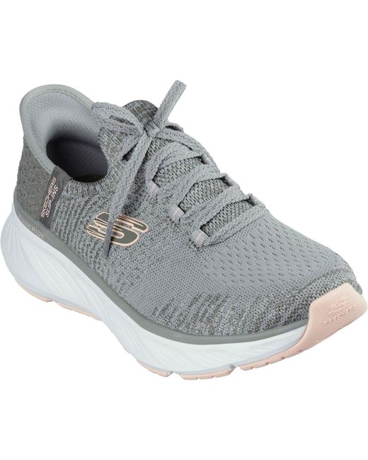 Skechers Gray Edgeride Impression Textile Trainers