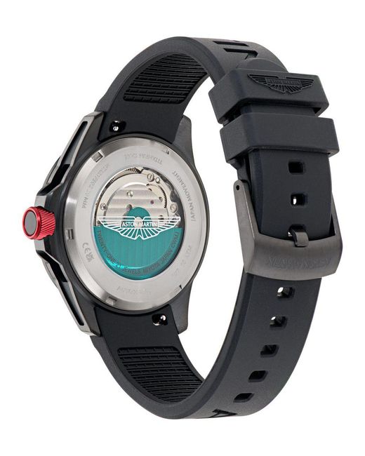 Aston Martin Gray Thrill Rim Watch Mtrr1F502 Silicone for men