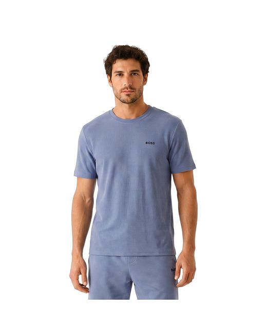 Boss Blue Short Sleeve Cotton T-Shirt 50535891 for men