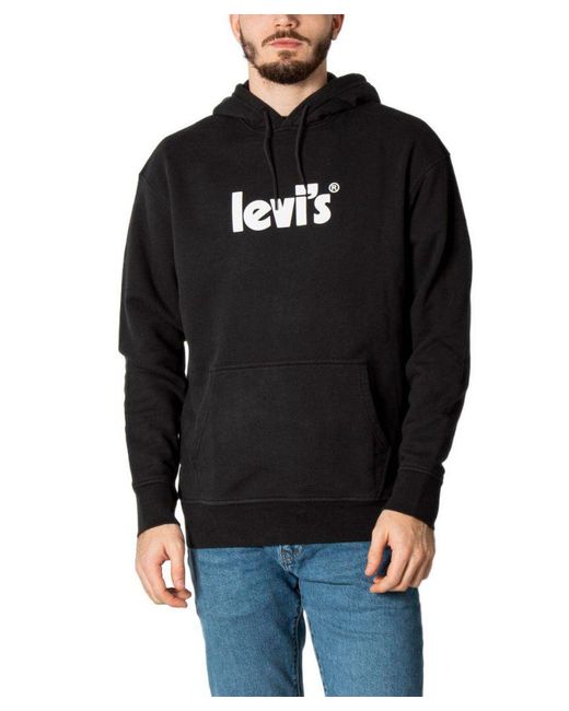 Levi's Men's Relaxed Graphic Hoody In Black voor heren