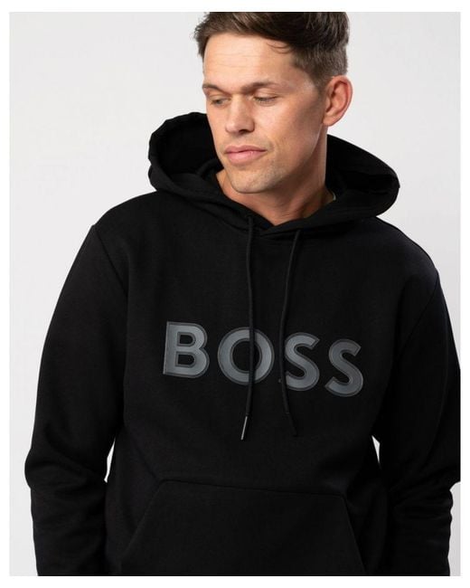 Boss Black Boss Soody 1 Pullover Hoodie With Logo Print for men