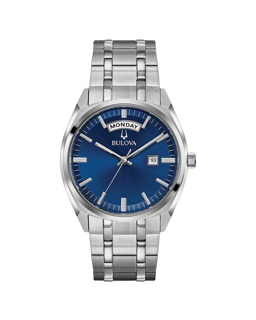 Bulova Metallic Surveyor Watch 96C125 Stainless Steel for men