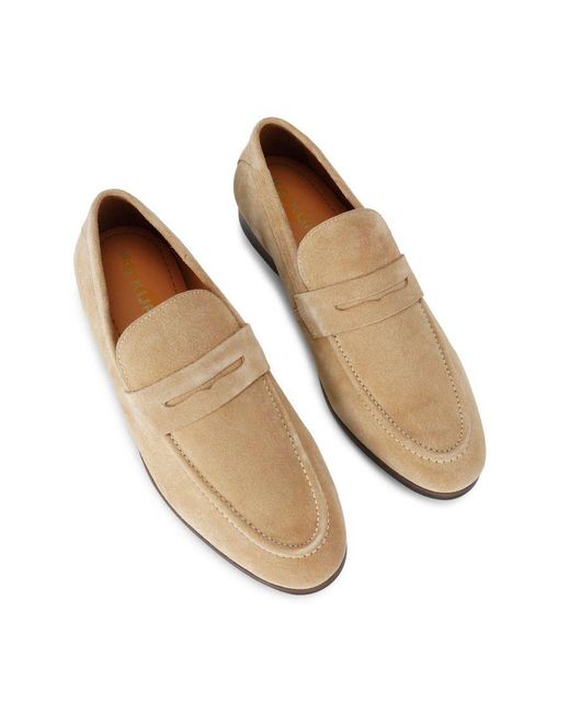 KG by Kurt Geiger White Suede Freddy Loafers for men