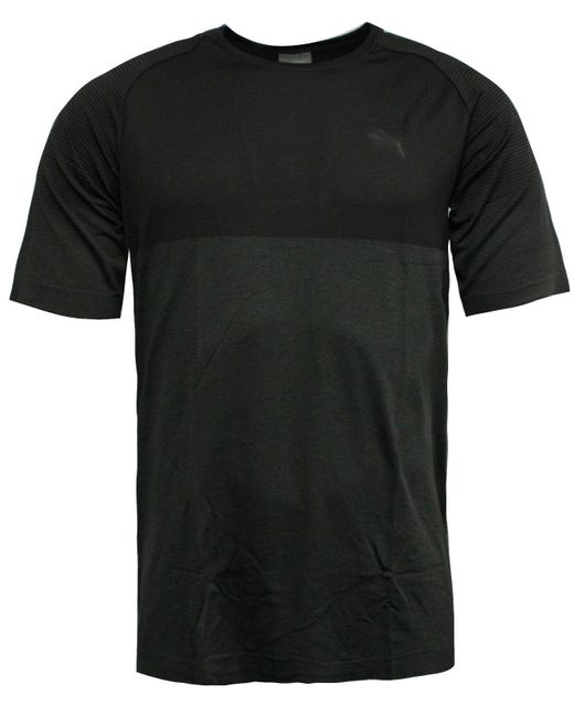 PUMA Black Pace Evoknit Fitness Training T-Shirt Top 575037 01 Rw83 for men