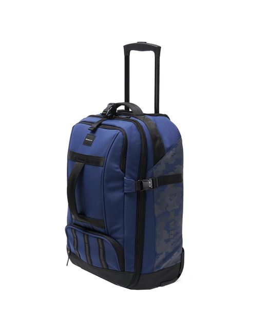 Oakley Blue Utility Dark Cabin Trolley Rolling Bag for men