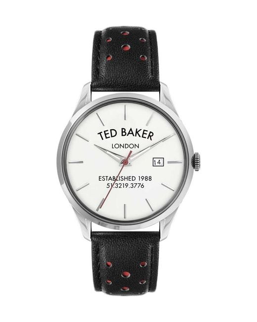 Ted Baker Gray Bkplts202 Leytonn Watch for men
