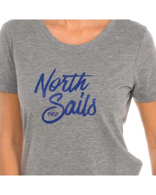 North Sails T-shirt Met Korte Mouwen 9024300 in het Gray
