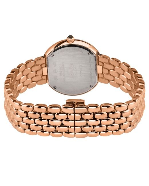 Gv2 Metallic Arezzo Diamond Watch, Iprg Case, Tiger Eye Dial, 316L Stainless Steel Bracelet
