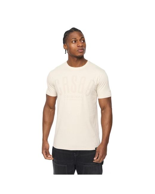 Crosshatch White Hallfell T-Shirt for men