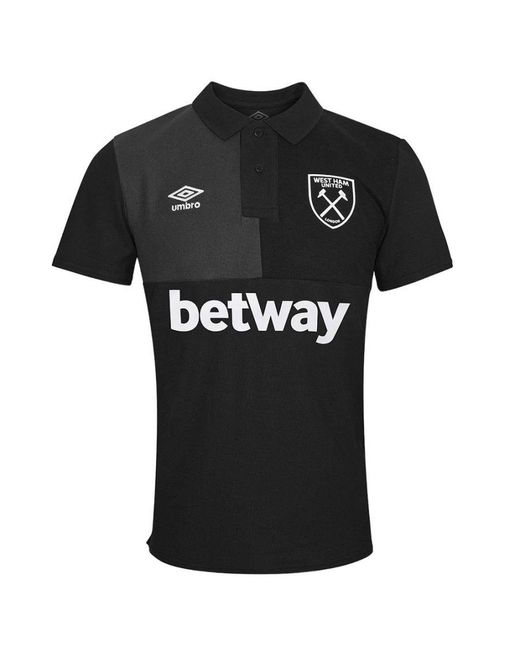 Umbro Black 23/24 West Ham United Fc Polo Shirt for men