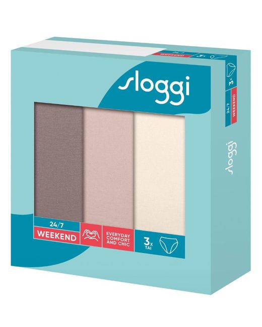 Sloggi Blue 24/7 Weekend Tai 3 Pack Briefs