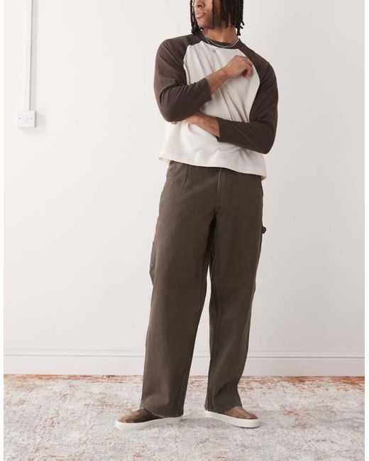 Vans Natural Drill Chore Loose Fit Denim Carpenter Trousers for men