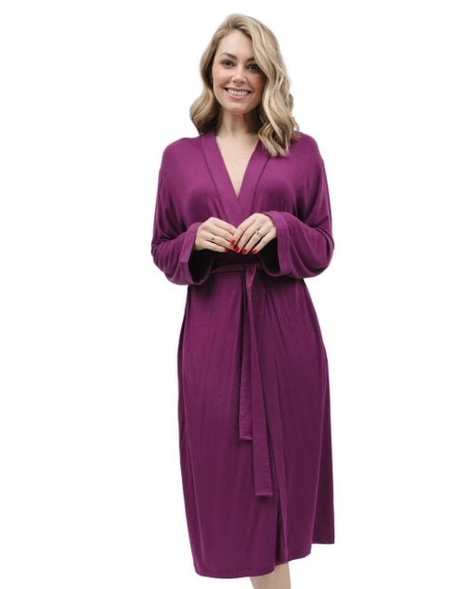 Cyberjammies Purple Carina Long Dressing Gown