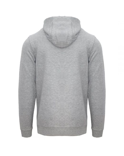 Aquascutum Gray Aldis Emblem Logo Hoodie for men