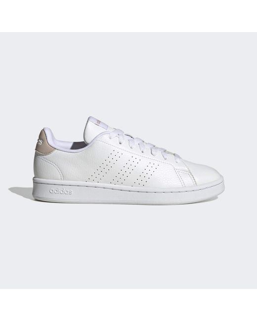 Adidas White Advantage Shoes for men
