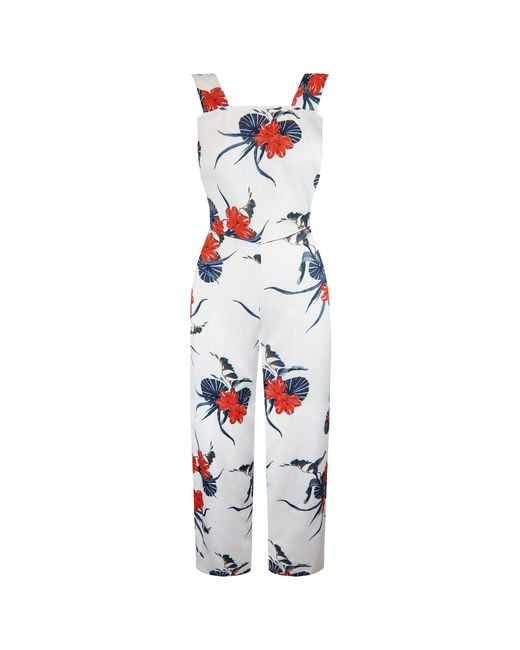 ARMANI EXCHANGE White Hibiscus Jumpsuit