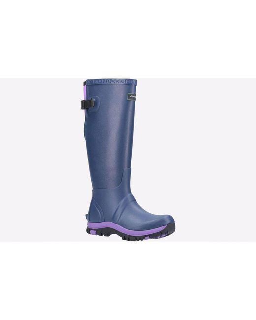 Cotswold Black Realm Adjustable Wellington Boot