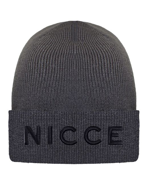 Nicce London Gray Mini Mercury Beanie for men