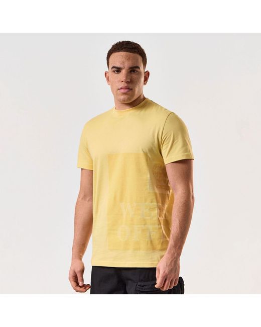 Weekend Offender Yellow Ryan Large Prison Print T-Shirt for men