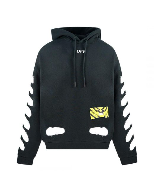 Off-White c/o Virgil Abloh Off- Diagonal Spray Hoodie in