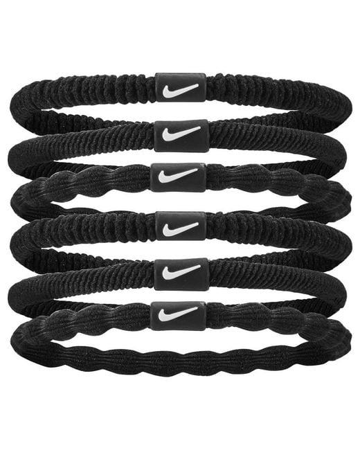 Nike Black 2024 Flex Hair Ties (Pack Of 6) Material_Synthetic