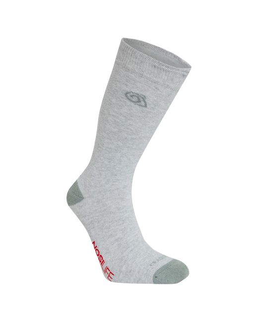 Craghoppers Gray Adult Insect Repellent Socks (Soft Marl/Lichen)
