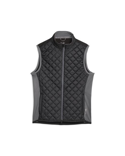 PUMA Black Golf Frost Quilted Vest for men