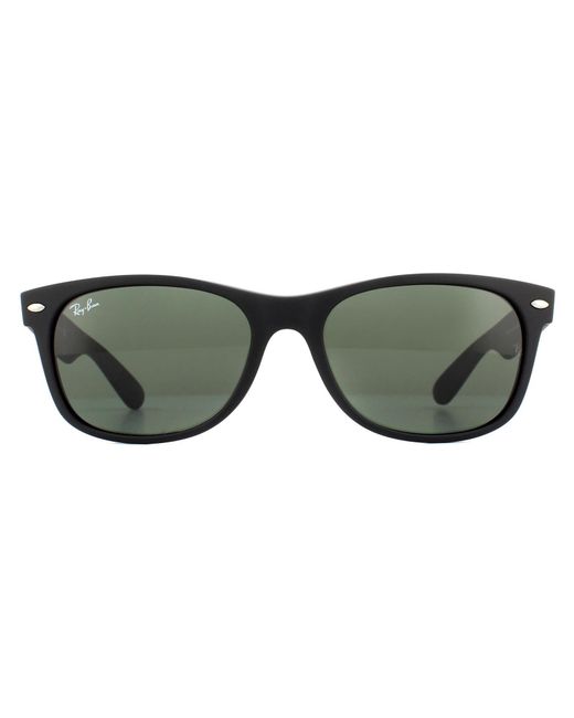 Ray-Ban Green Sunglasses New Wayfarer 2132 622 Rubber Medium 55Mm