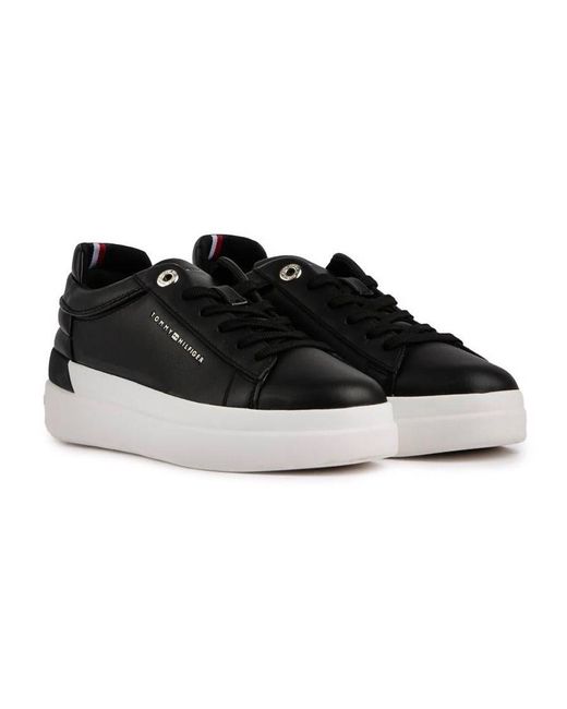 Tommy Hilfiger Black Elevated Trainers