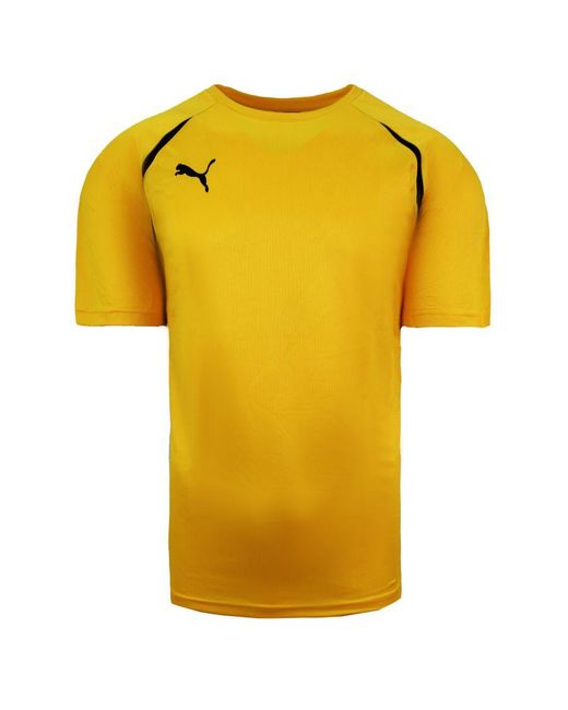 PUMA Yellow Vencida Football Top for men