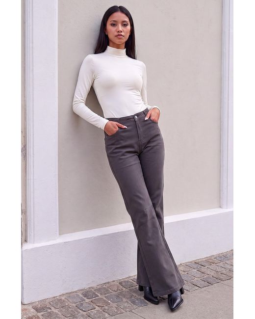 Roman Gray Petite Stretch Denim Jean