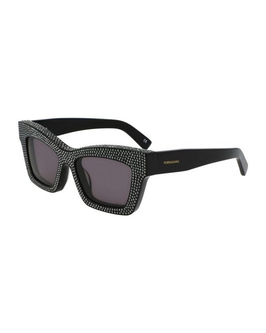 Ferragamo Black Sf2045Sr 52 5217001 Sunglasses