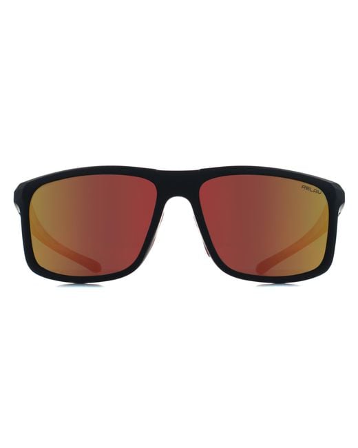 Replay Brown Rectangle Matte And Revo Polarized Swiftline