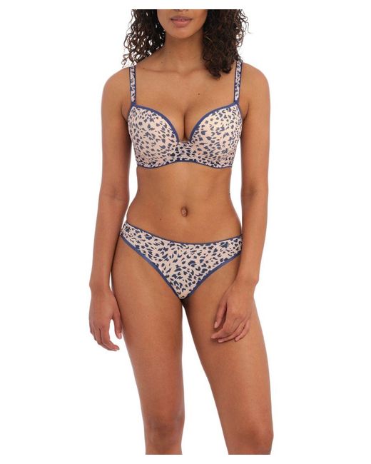 Freya Brown Wild Side Moulded Plunge T-Shirt Bra