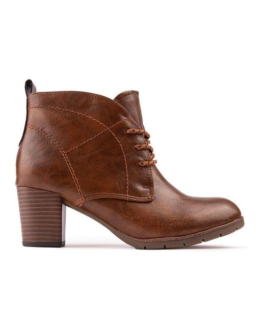 Marco Tozzi Brown Pixie Boots