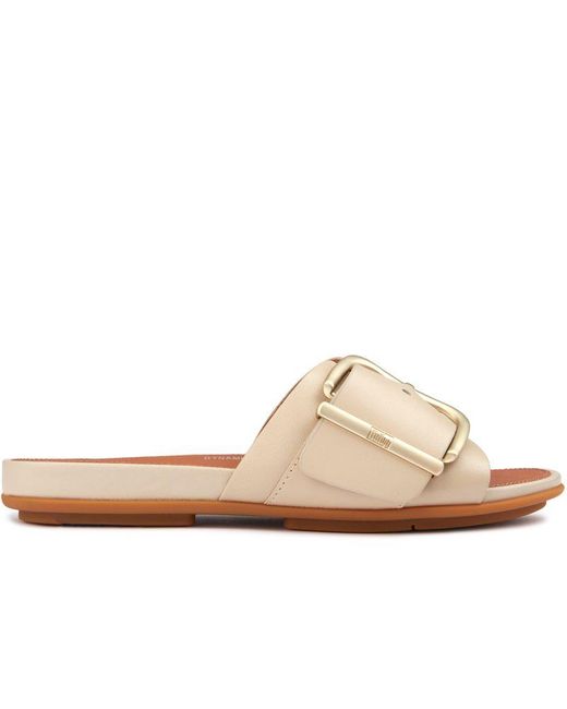 Fitflop Natural Gracie Maxi Buckle Sandals