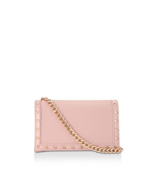 Carvela Kurt Geiger Pink Studded Crossbody Bag