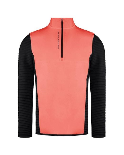 Under Armour Pink Storm Evolution Daytona Hybrid Golf Sweaters for men